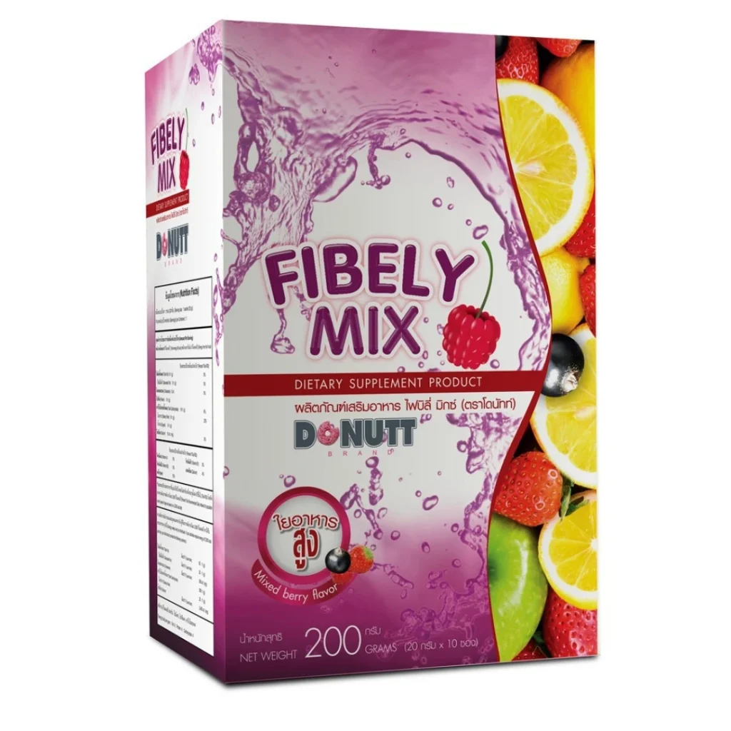 Fibely Mix จาก Donutt (ปริมาณ 20g ราคา 39 บาท)
